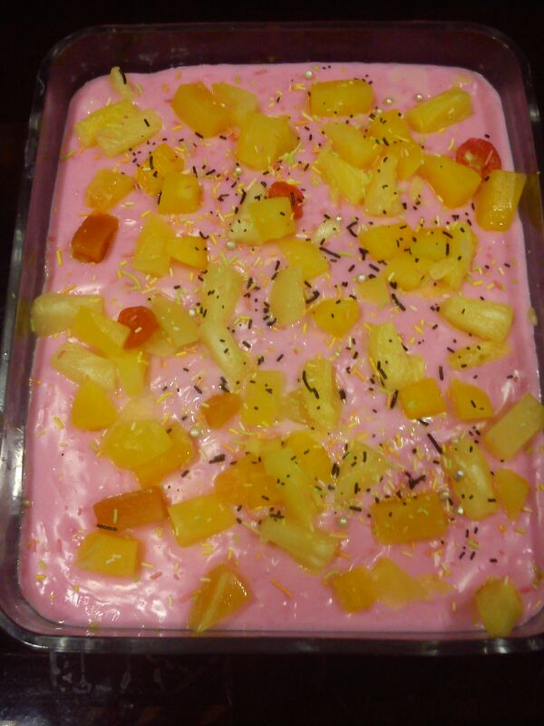 Home made Raspberry Dessert... Recipe to come soon