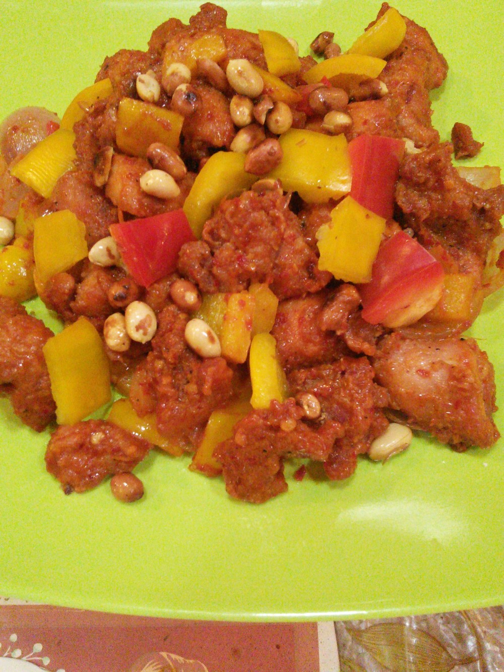 Kung Pao chicken dry....