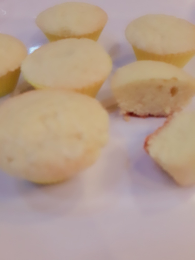 Lemon cupcakes fresh out of the oven...