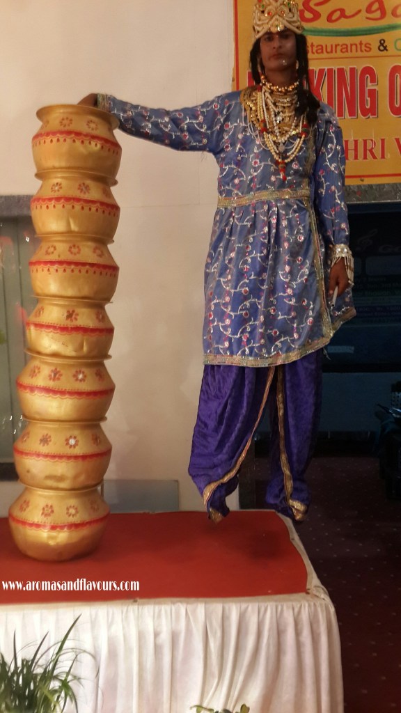 A fictional character suspended mid-air