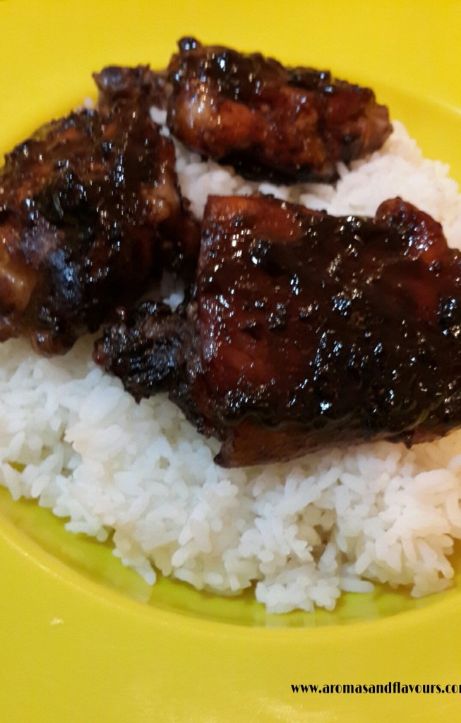 Mouth-watering Teriyaki chicken served with hot rice