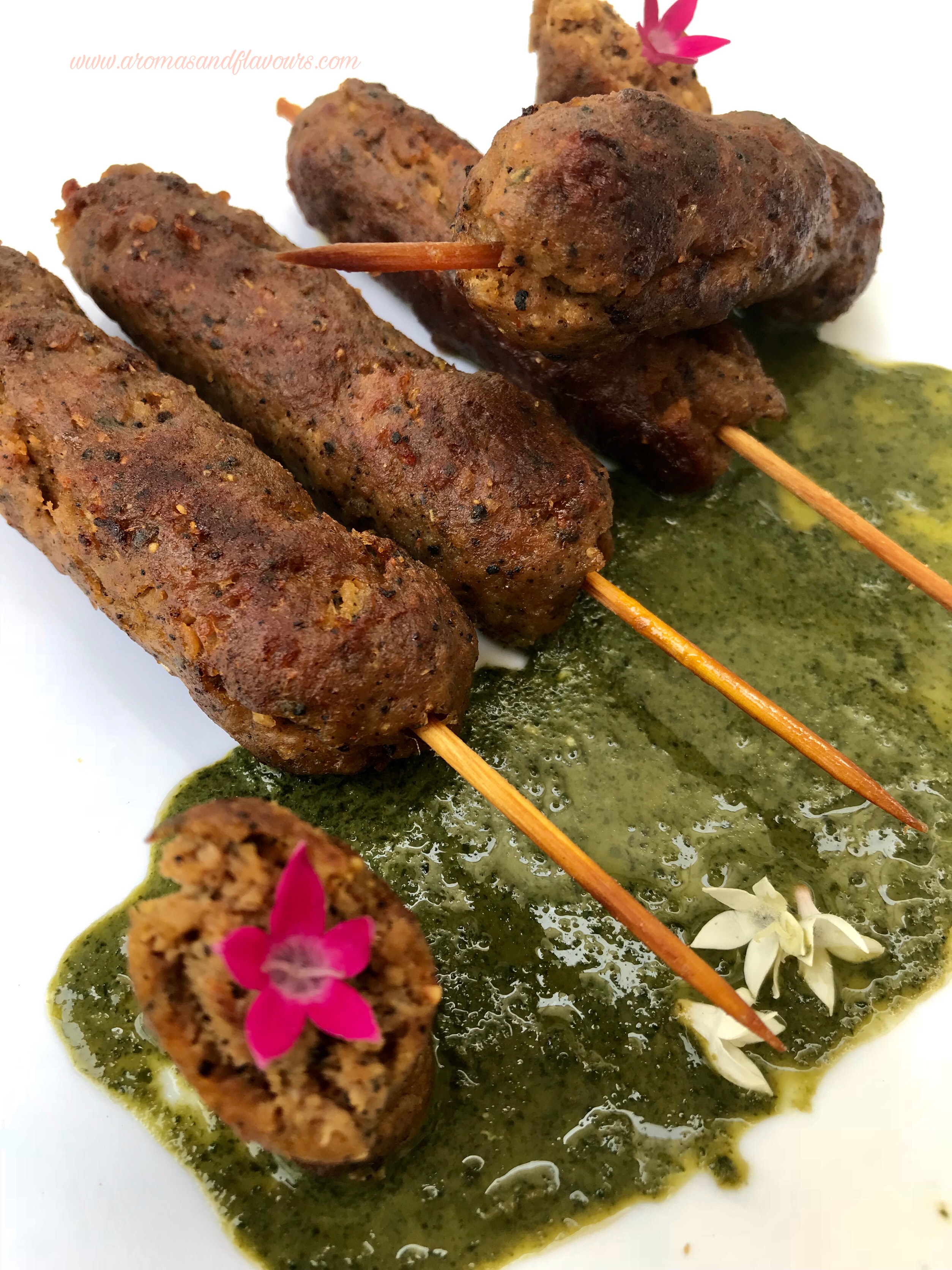 Sheekh Kebabs in a Pan- Melt in the Mouth Delicacy